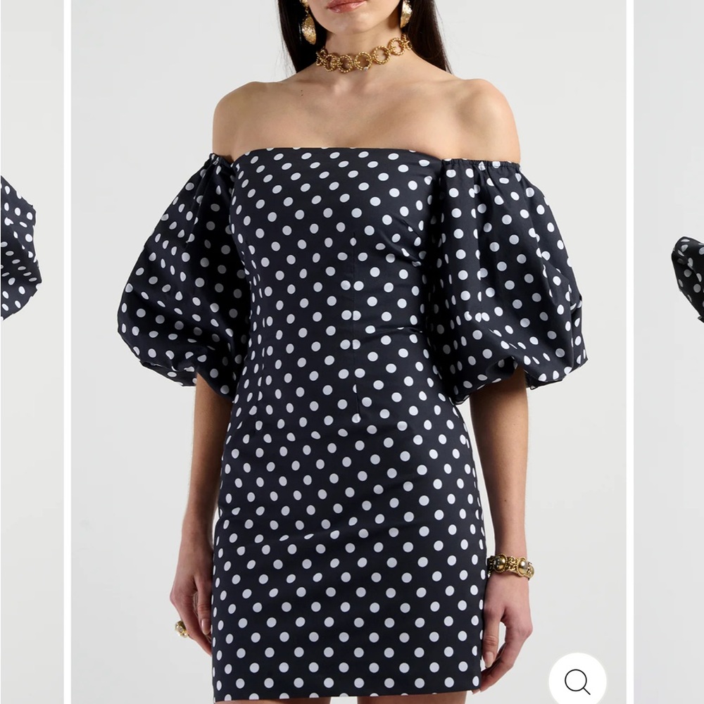 Caroline Constas polka dot dress